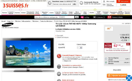 samsung tv lcd 132 179 euros